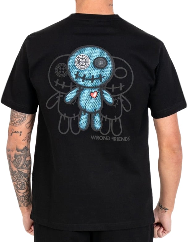 Wrong Friends MAUPIN T-SHIRT - BLACK Zwart