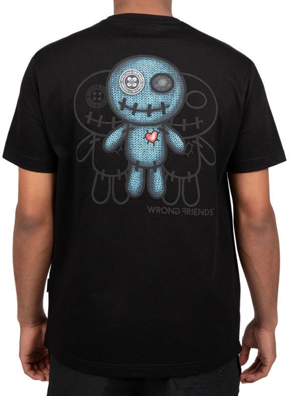 Wrong Friends MAUPIN T-SHIRT - BLACK Zwart