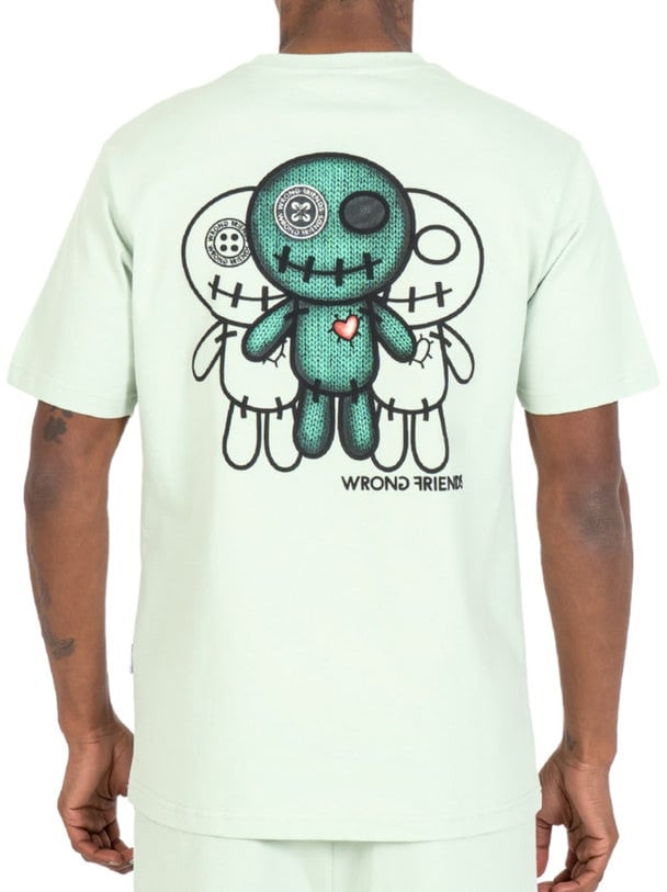 Wrong Friends MAUPIN T-SHIRT - LIGHT GREEN Groen