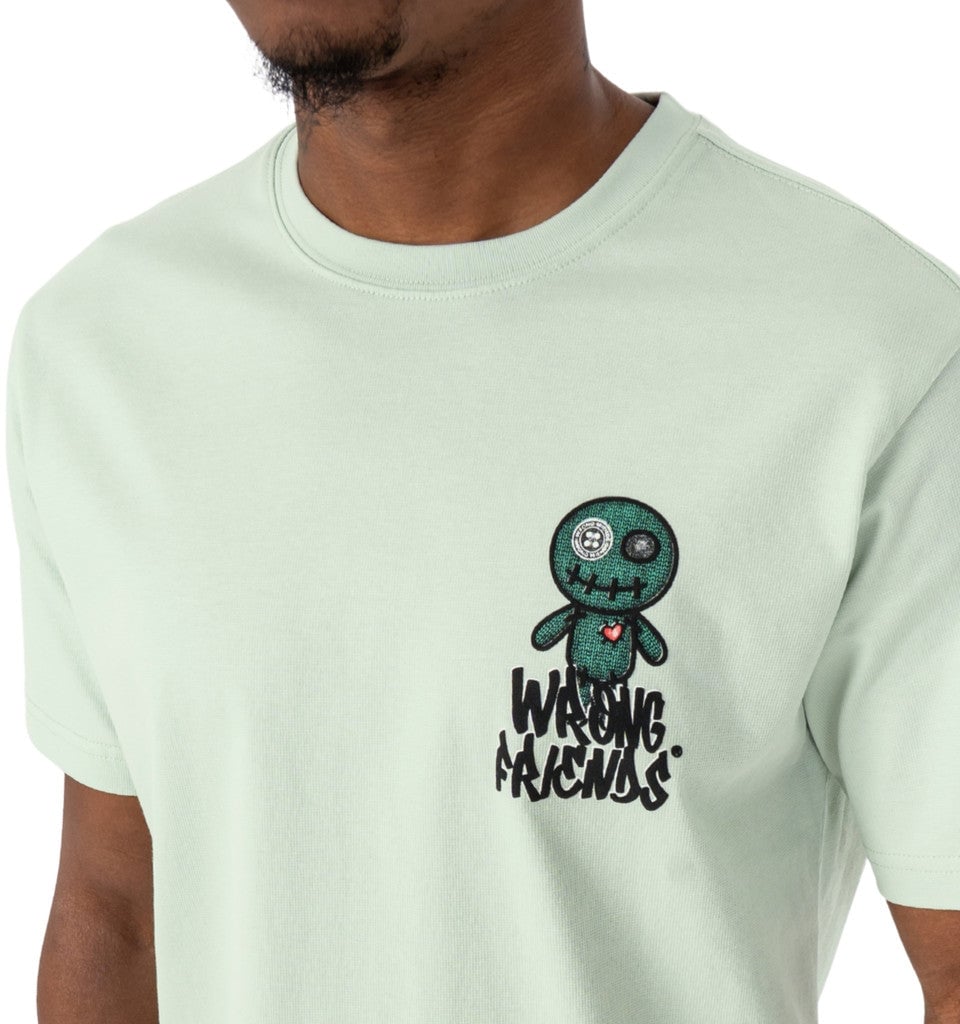 Wrong Friends MAUPIN T-SHIRT - LIGHT GREEN Groen