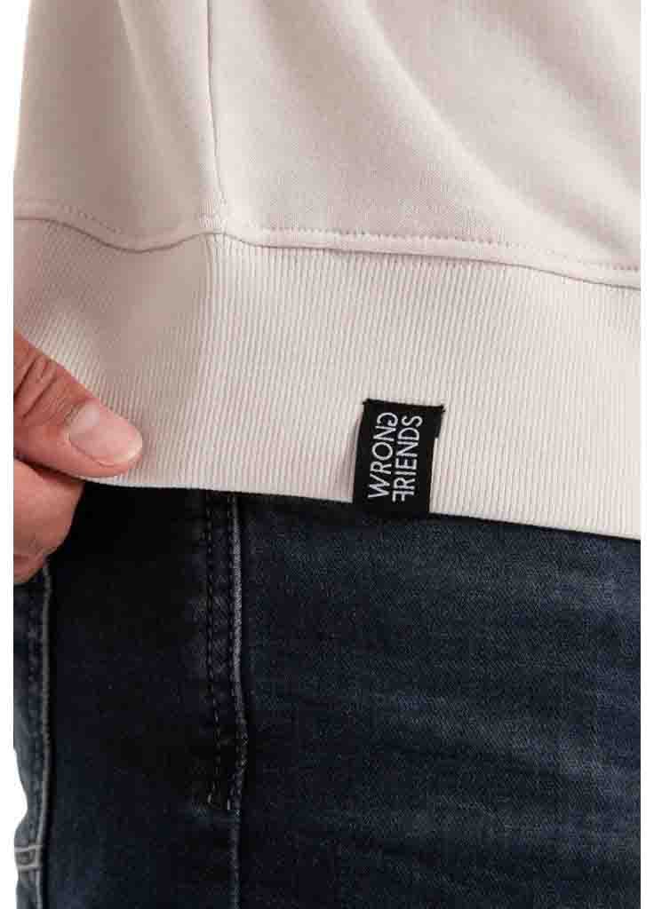 Wrong Friends MEMPHIS SWEATER - LIGHT GREY Grijs
