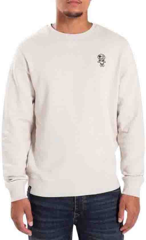 Wrong Friends MEMPHIS SWEATER - LIGHT GREY Grijs