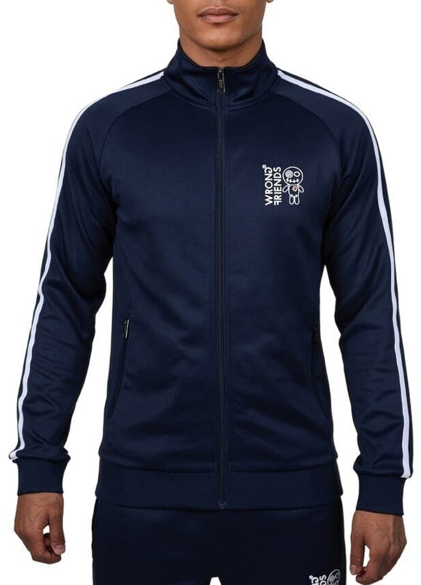 Wrong Friends MILAZZO TRACK JACKET - NAVY Blauw