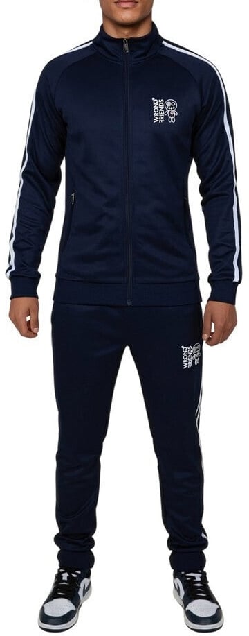 Wrong Friends MILAZZO TRACK JACKET - NAVY Blauw
