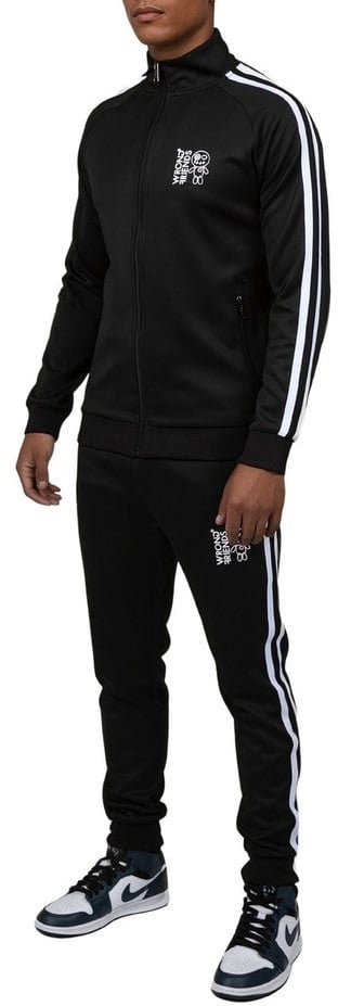 Wrong Friends MILAZZO TRACK PANTS - BLACK Zwart