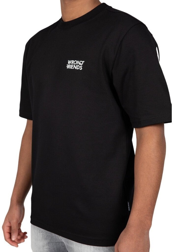 Wrong Friends NAAS T-SHIRT - BLACK Zwart