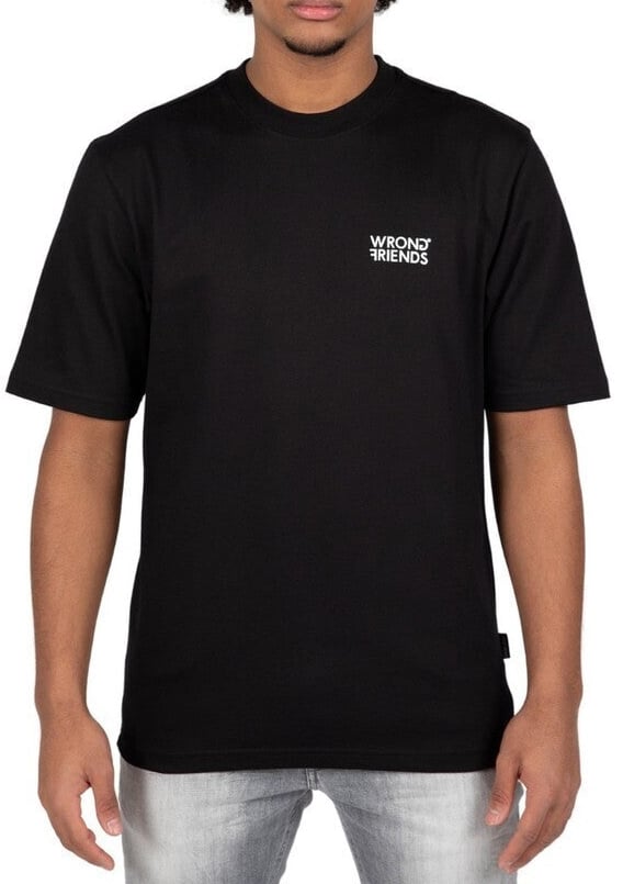 Wrong Friends NAAS T-SHIRT - BLACK Zwart