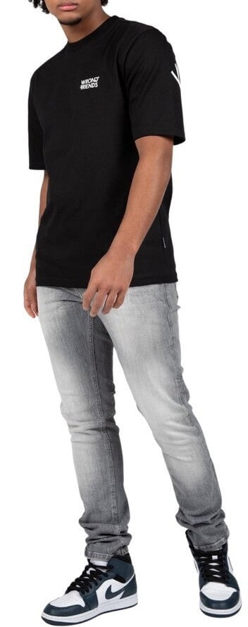 Wrong Friends NAAS T-SHIRT - BLACK Zwart