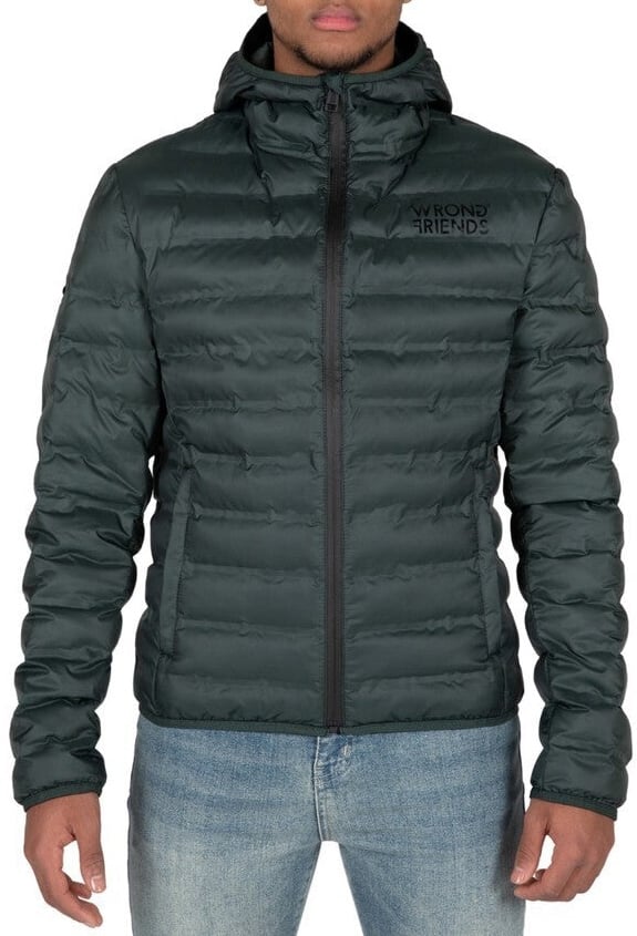 Wrong Friends NEW YORK JACKET - DARK GREEN Groen