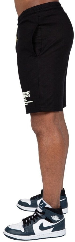 Wrong Friends NO GUTS NO GLORY SHORTS - BLACK Zwart