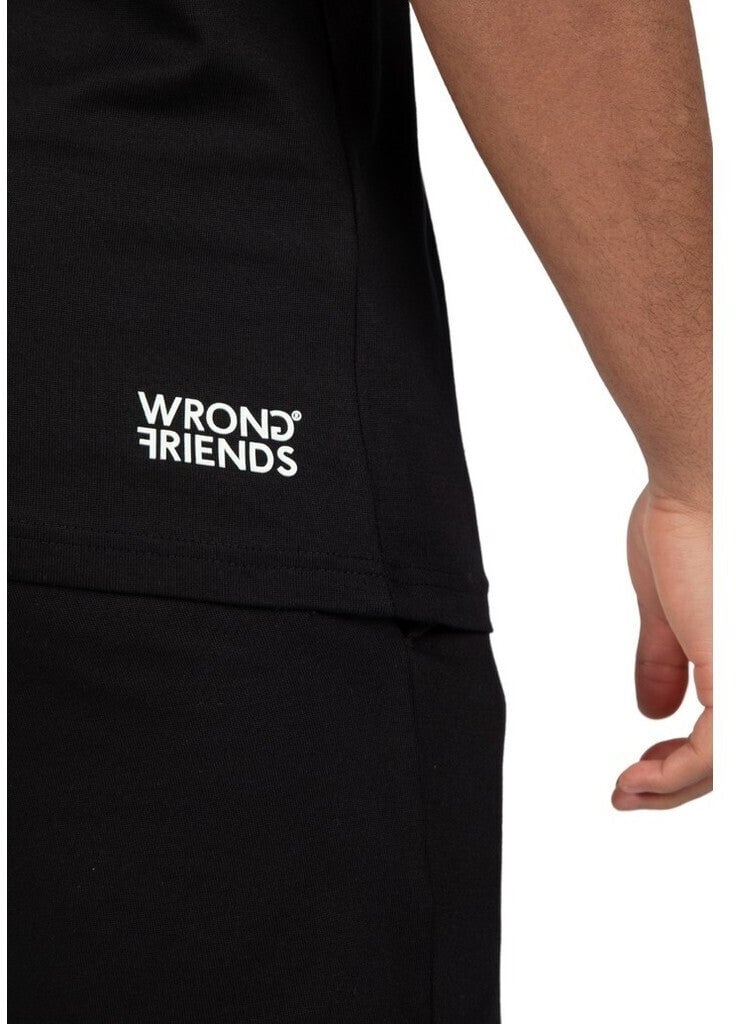 Wrong Friends NO GUTS NO GLORY T-SHIRT 2.0 - BLACK Zwart