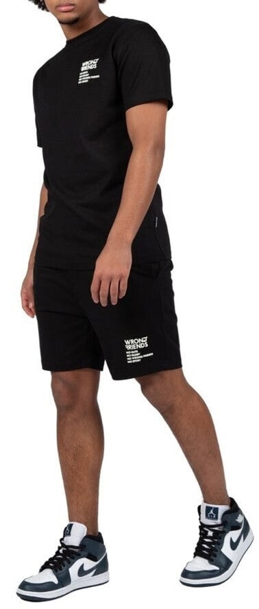 Wrong Friends NO GUTS NO GLORY T-SHIRT 2.0 - BLACK Zwart