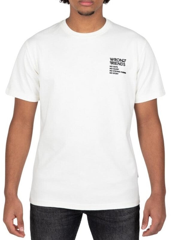 Wrong Friends NO GUTS NO GLORY T-SHIRT 2.0 - WHITE Wit