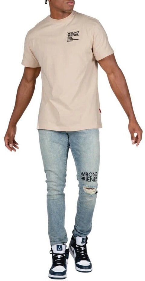Wrong Friends NO GUTS NO GLORY T-SHIRT - BEIGE Beige