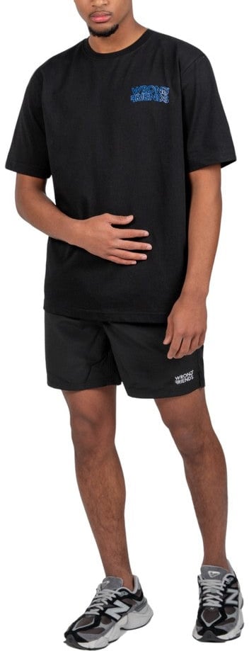 Wrong Friends NOME T-SHIRT - BLACK Zwart