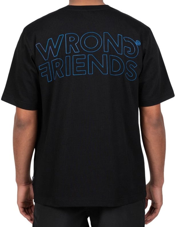 Wrong Friends NOME T-SHIRT - BLACK Zwart