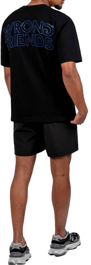 Wrong Friends NOME T-SHIRT - BLACK Zwart