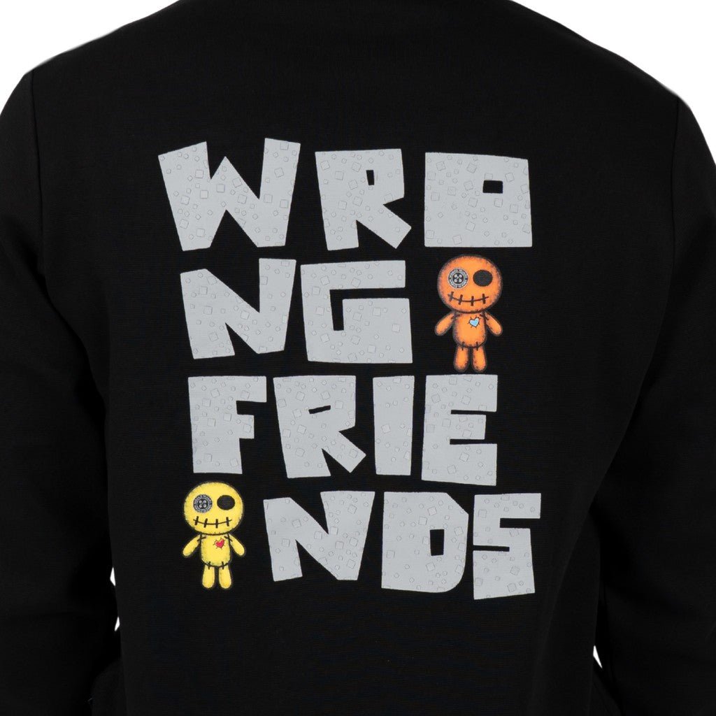 Wrong Friends ONTARIO SWEATER - BLACK Zwart