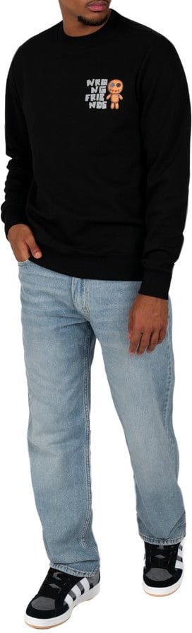 Wrong Friends ONTARIO SWEATER - BLACK Zwart