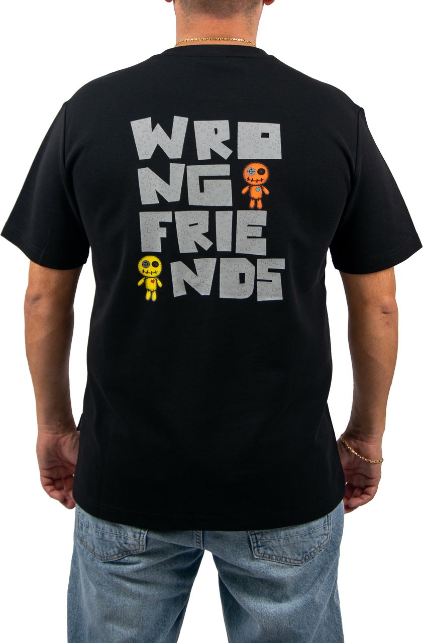 Wrong Friends Ontario T-Shirt Regular Fit Zwart