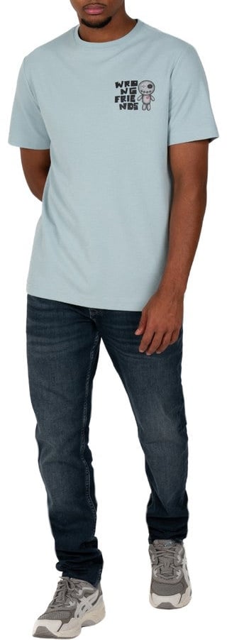 Wrong Friends ONTARIO T-SHIRT - LIGHT BLUE Blauw