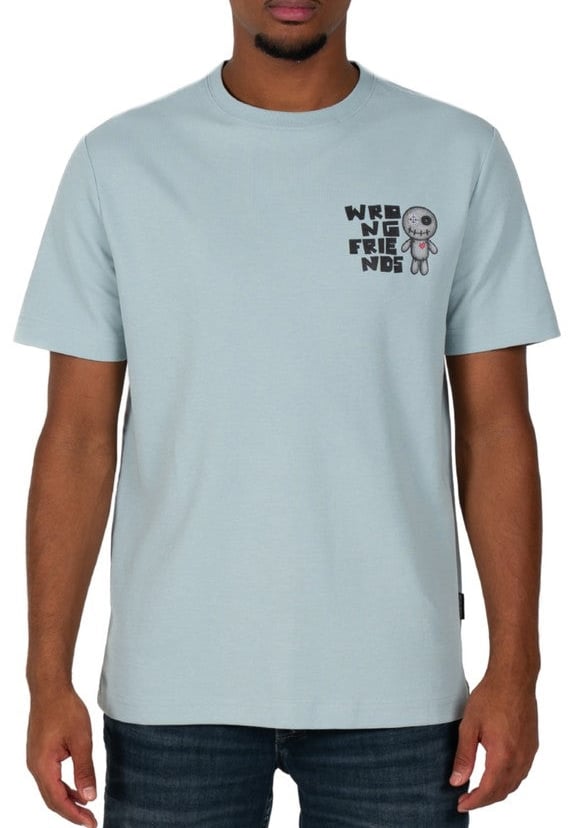 Wrong Friends ONTARIO T-SHIRT - LIGHT BLUE Blauw