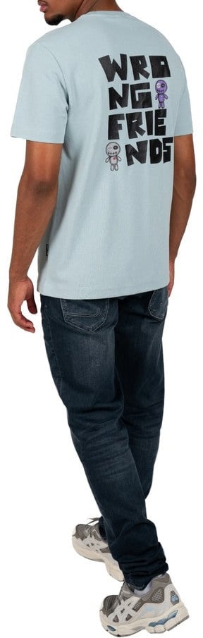 Wrong Friends ONTARIO T-SHIRT - LIGHT BLUE Blauw