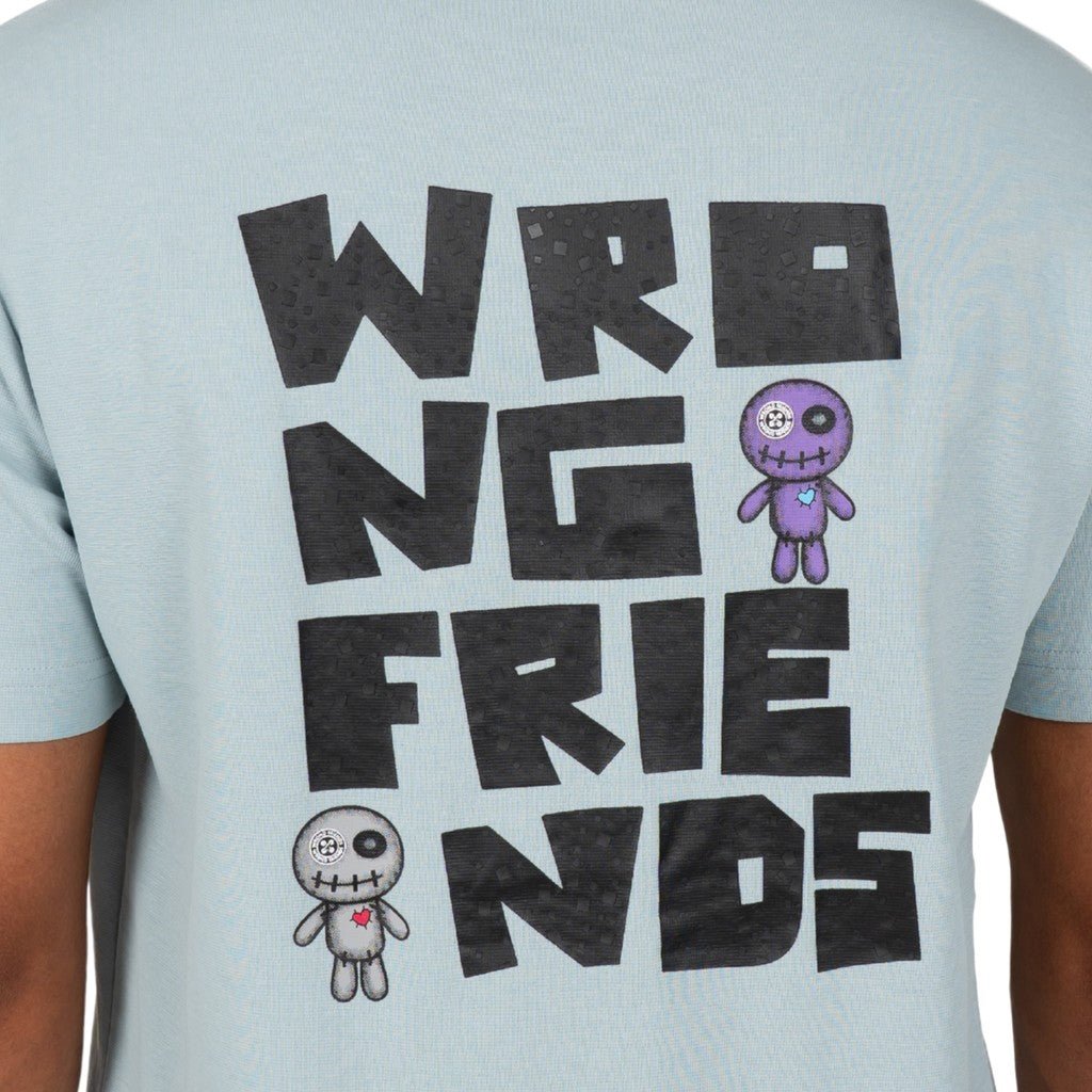 Wrong Friends ONTARIO T-SHIRT - LIGHT BLUE Blauw