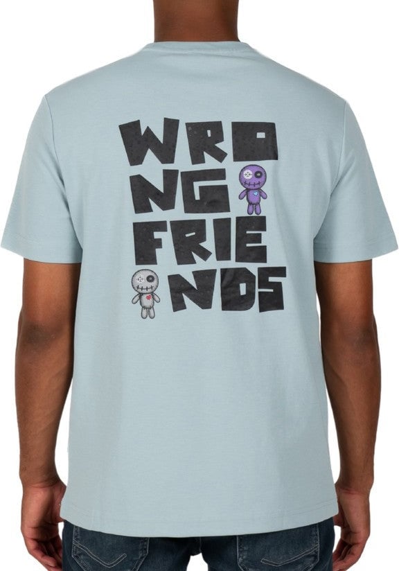 Wrong Friends ONTARIO T-SHIRT - LIGHT BLUE Blauw