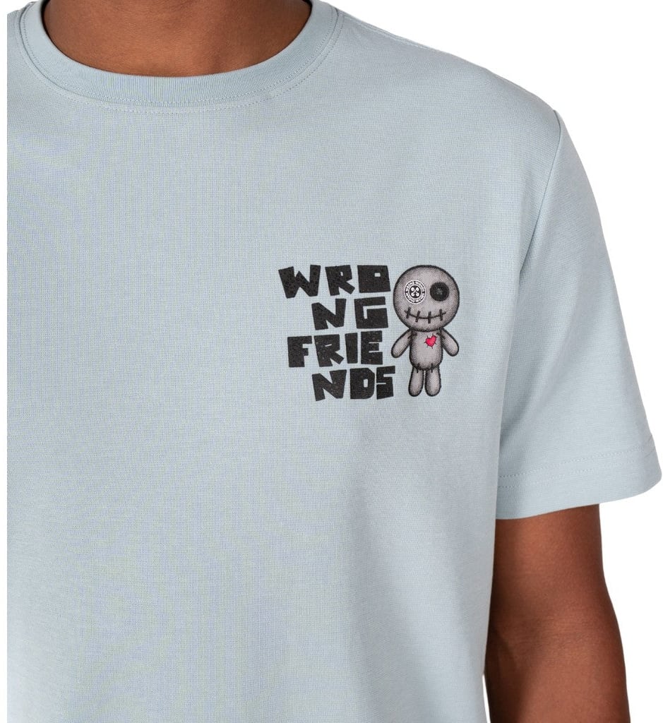 Wrong Friends ONTARIO T-SHIRT - LIGHT BLUE Blauw