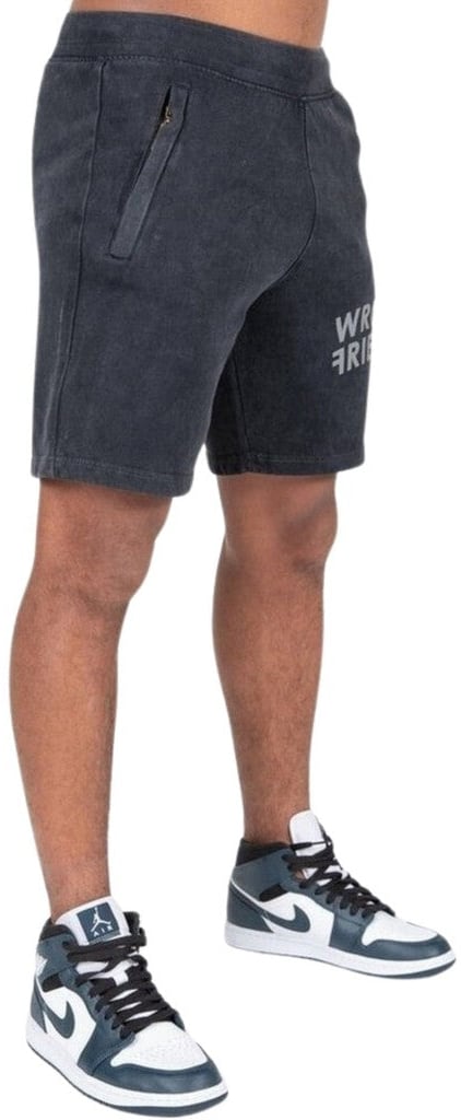 Wrong Friends ORLANDO SHORTS - DARK WASHED GREY Grijs