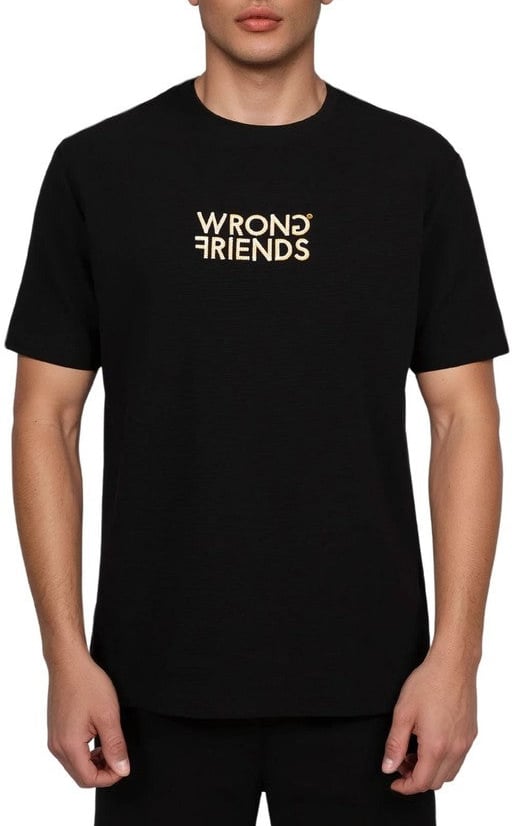 Wrong Friends OTHELLO T-SHIRT - BLACK Zwart