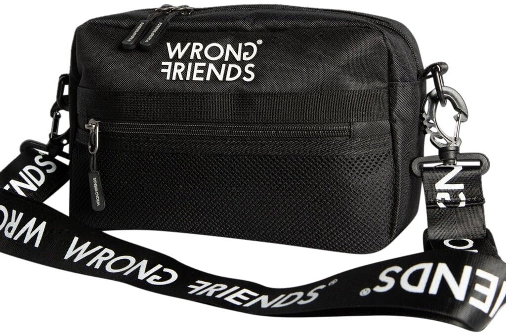 Wrong Friends PORTO CROSSBODY BAG - BLACK Zwart