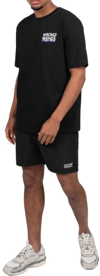 Wrong Friends POTENZA T-SHIRT - BLACK Zwart