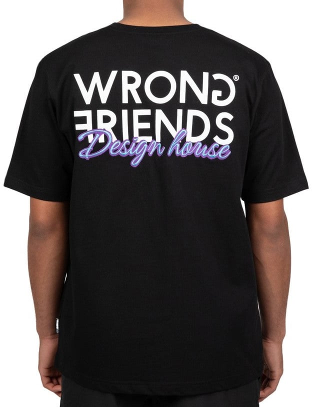 Wrong Friends POTENZA T-SHIRT - BLACK Zwart
