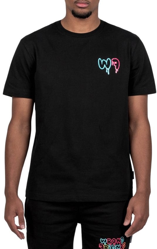 Wrong Friends PRATO T-SHIRT - BLACK Zwart