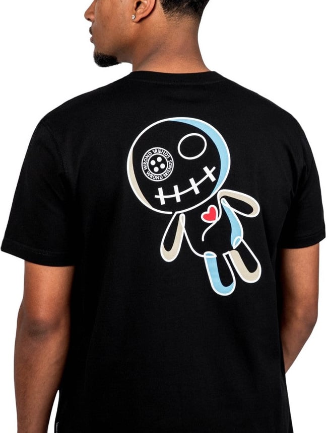 Wrong Friends RABDAN T-SHIRT - BLACK Zwart