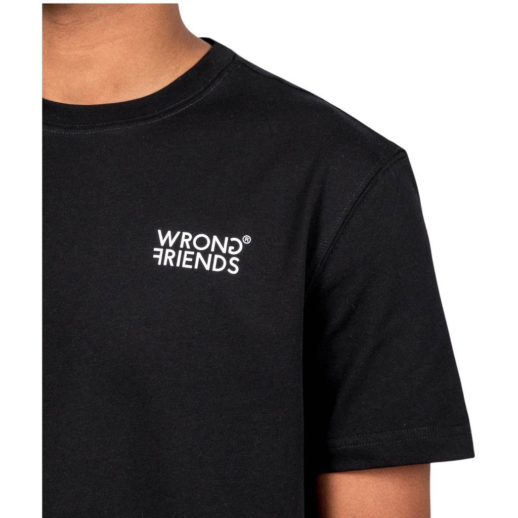 Wrong Friends RABDAN T-SHIRT - BLACK Zwart