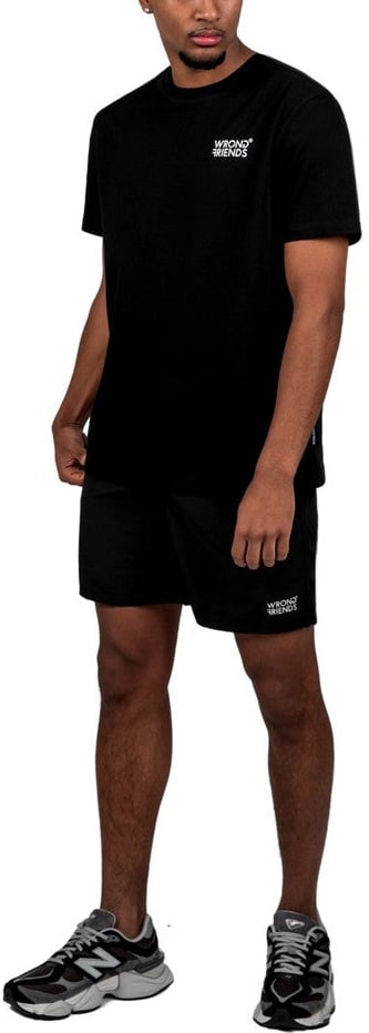 Wrong Friends RABDAN T-SHIRT - BLACK Zwart