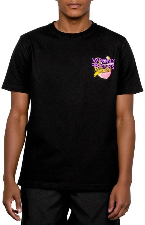 Wrong Friends RAMEN T-SHIRT - BLACK Zwart