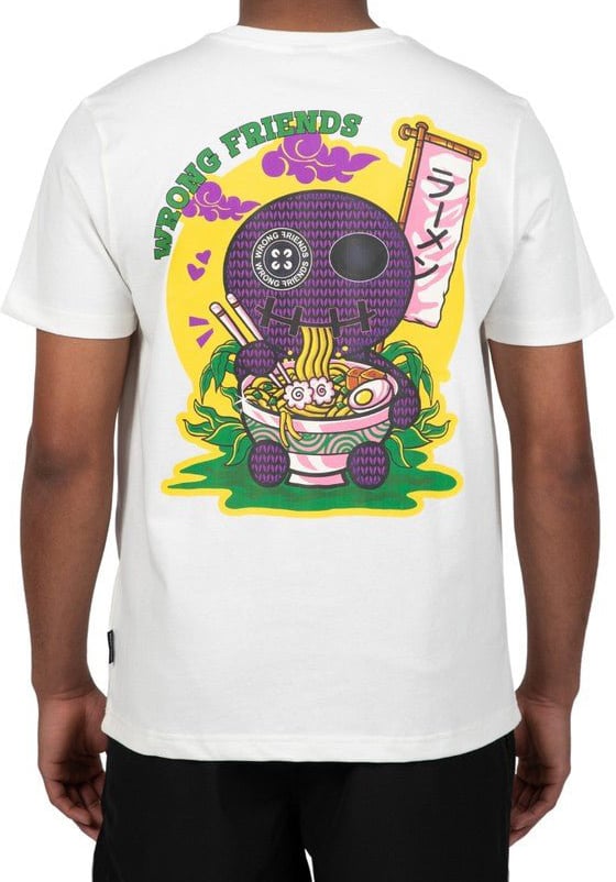 Wrong Friends RAMEN T-SHIRT - COCONUT WHITE Wit