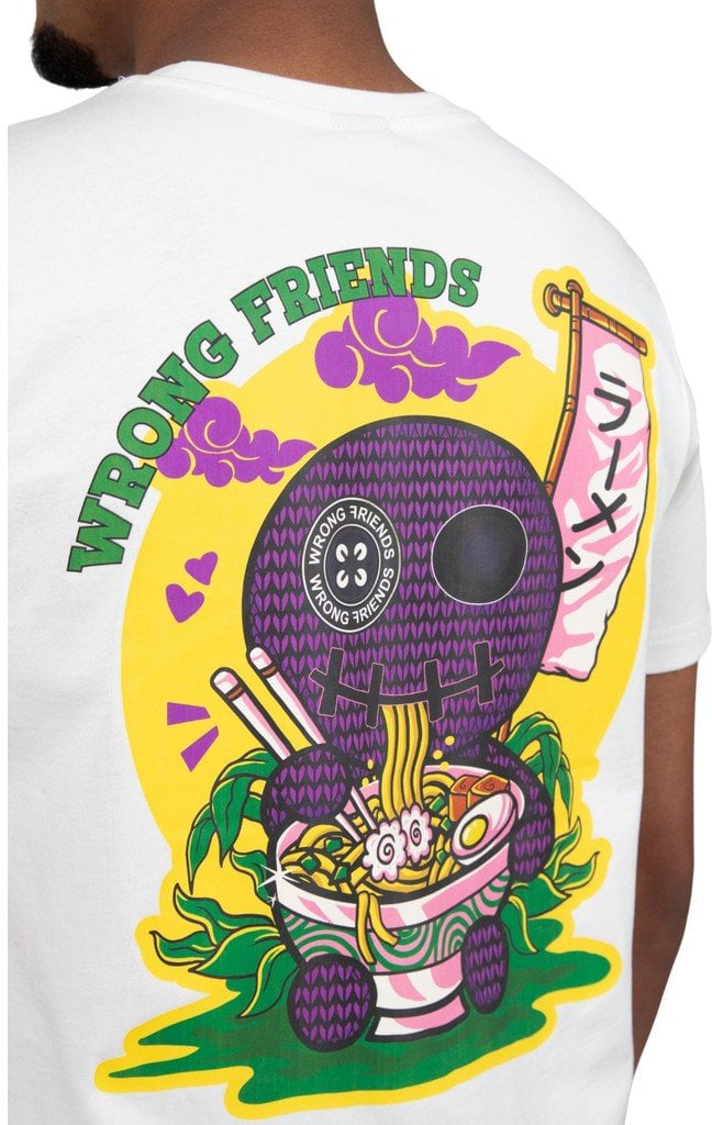 Wrong Friends RAMEN T-SHIRT - COCONUT WHITE Wit