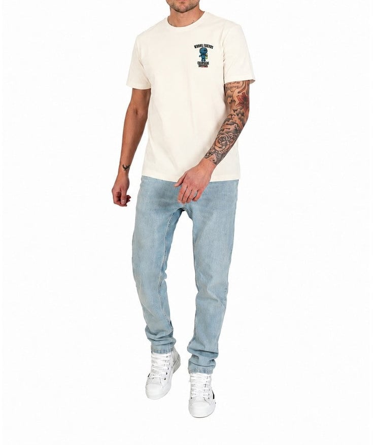 Wrong Friends RENO T-SHIRT - COCONUT WHITE Wit
