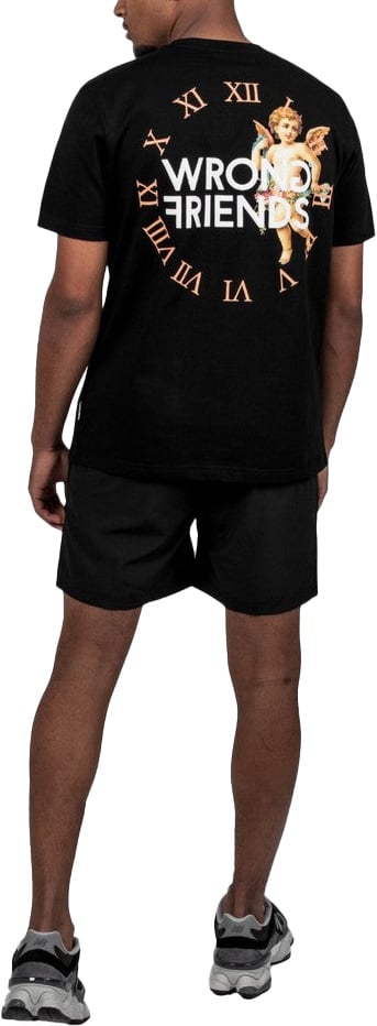 Wrong Friends ROME T-SHIRT - BLACK Zwart