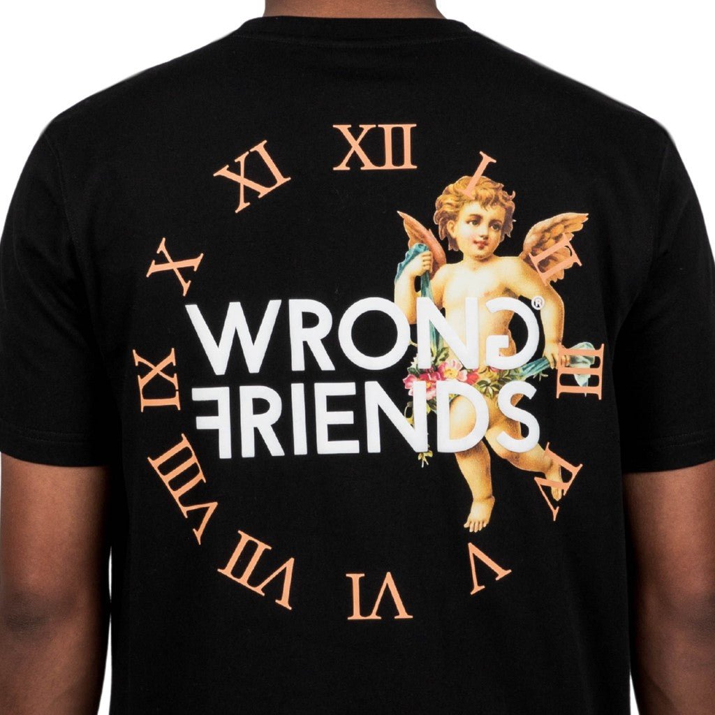 Wrong Friends ROME T-SHIRT - BLACK Zwart