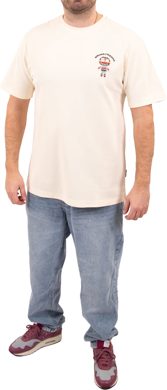 Wrong Friends Wrong Friends San Benito T-Shirt Regular Fit Beige