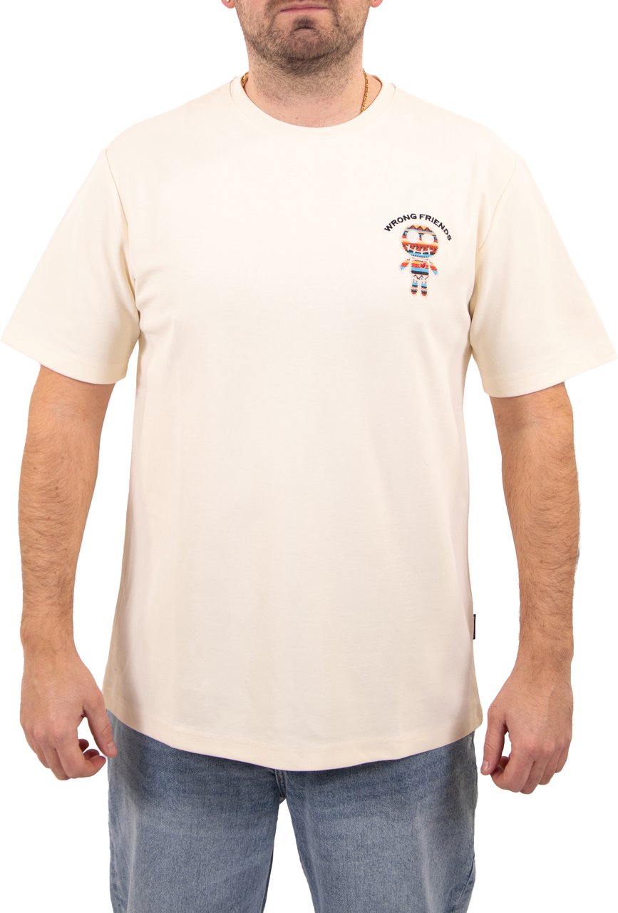 Wrong Friends Wrong Friends San Benito T-Shirt Regular Fit Beige