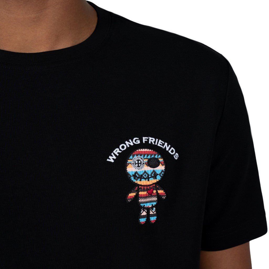 Wrong Friends SAN BENITO T-SHIRT - BLACK Zwart