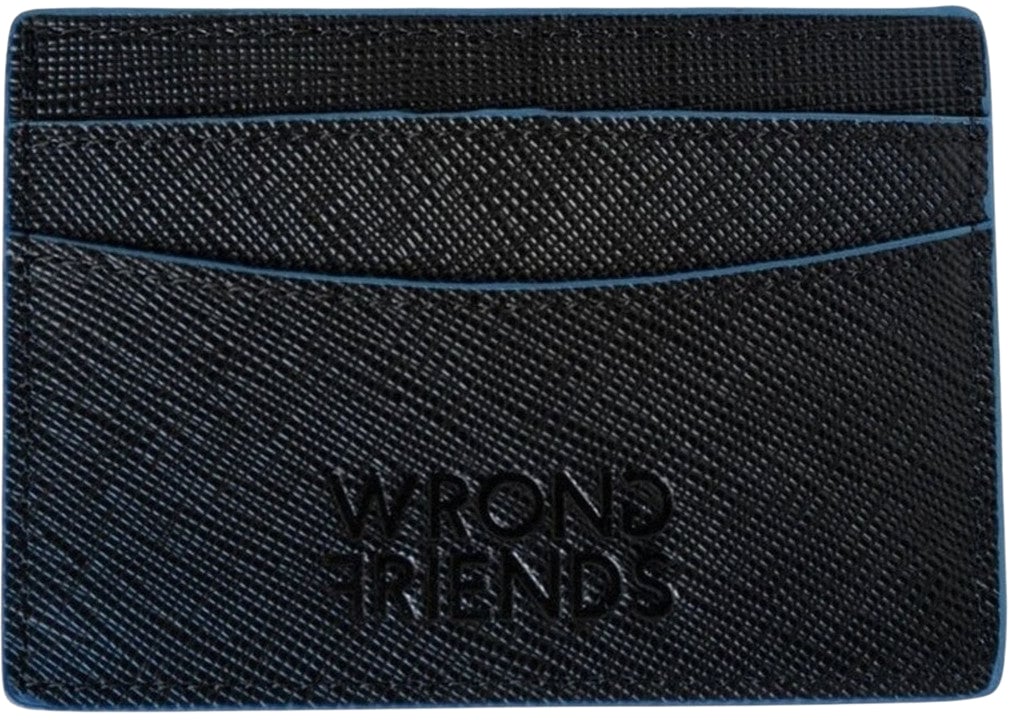 Wrong Friends SAN REMO CARDHOLDER - BLACK/BLUE Zwart