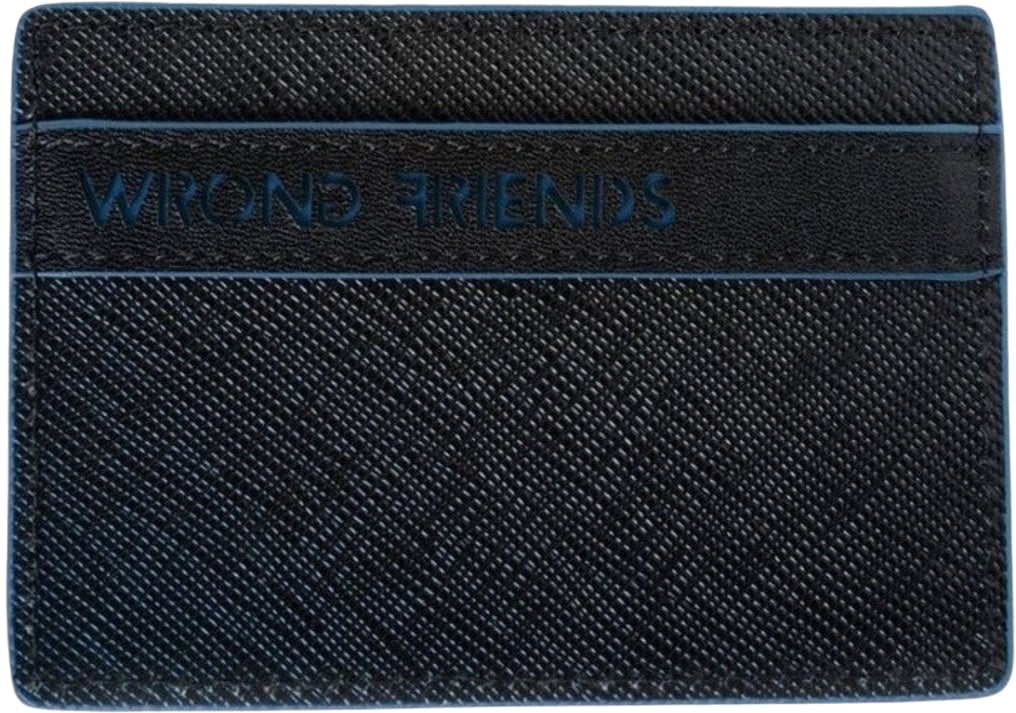 Wrong Friends SAN REMO CARDHOLDER - BLACK/BLUE Zwart